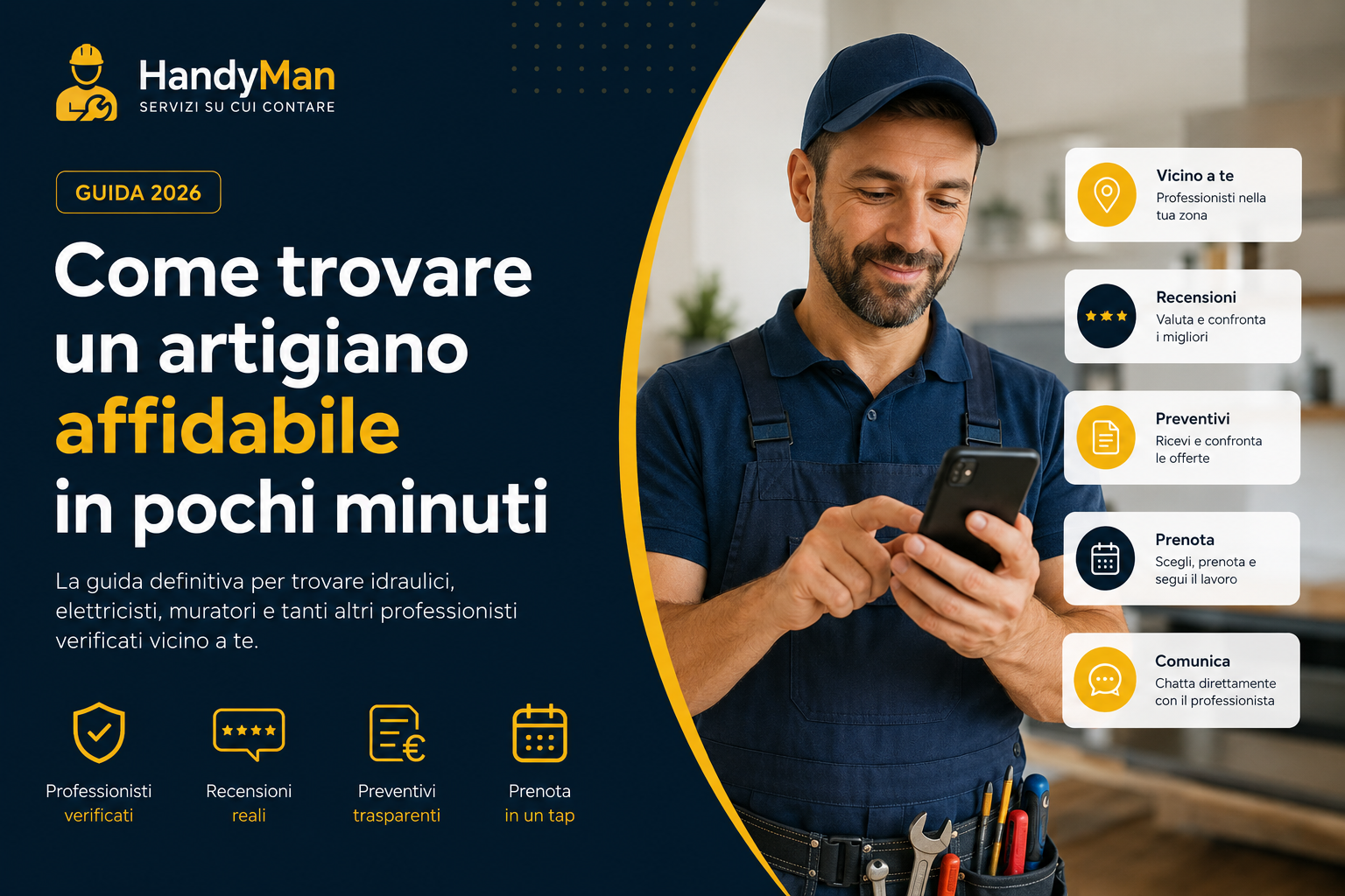 Come trovare un artigiano affidabile in pochi minuti: la guida definitiva 2026