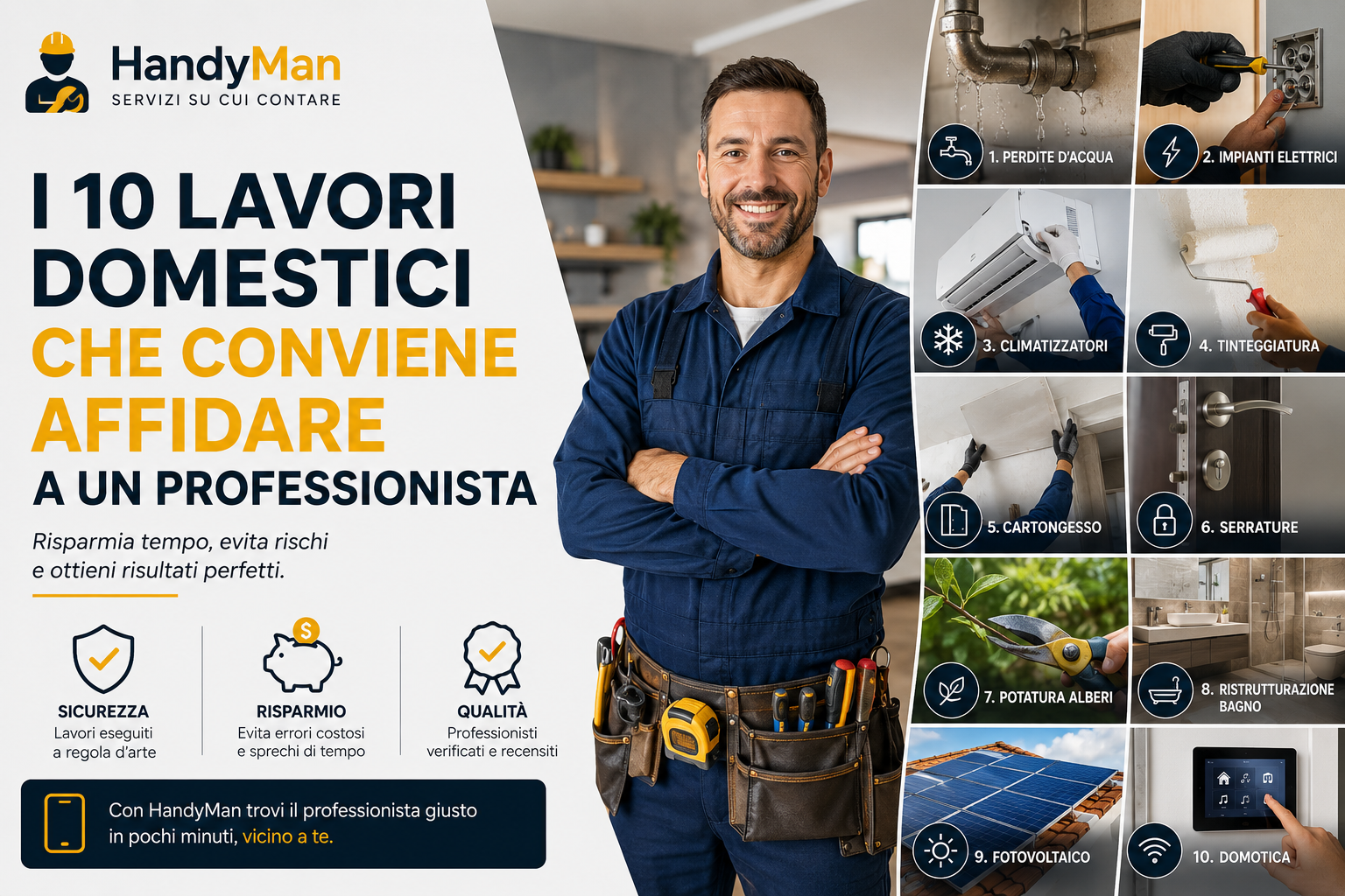 I 10 lavori domestici che conviene affidare a un professionista